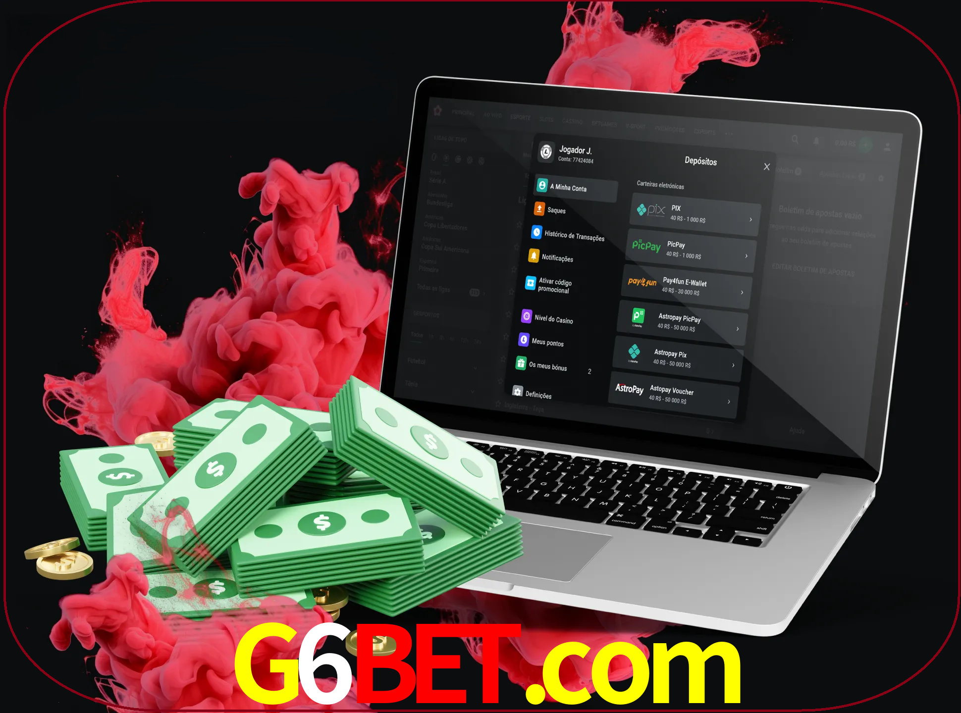 Para efetuar um depósito na sua conta g6bet, basta escolher o método de depósito e especificar o montante.
